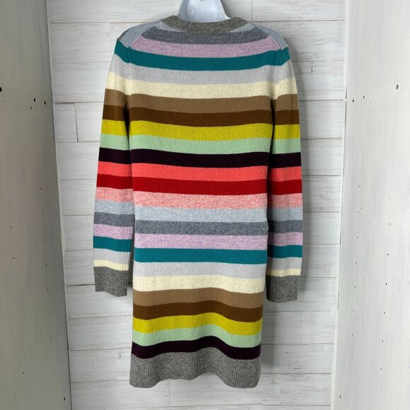 NWT GAP Womens Crazy Stripe Holiday Wool Blend Sweater Dress Size Small - Picture 4 of 10